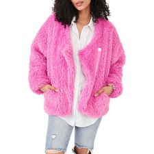 FREE PEOPLE Lena Teddy Jacket, Main, color, ROSEBUD