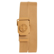 STONE ISLAND Logo Web Belt, Main, color, BROWN