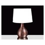 Hammered Patterned Dark Copper Antique Table Lamp