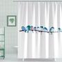 Bird Pattern White Shower C...