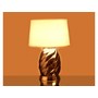 Glass Table Lamp with Metal Base 