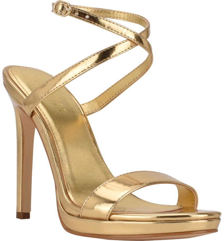 GUESS Tarena Strappy Sandal, Main, color, GOLD