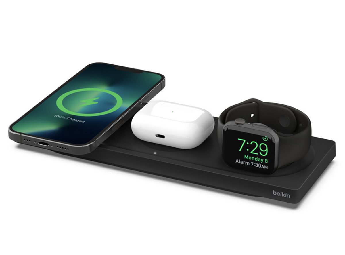 Boost Charge Pro is a 3-in-1 Wireless Charging Pad 