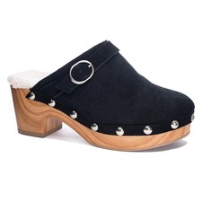 Carlie Clog, Main, color, BLACK SUEDE