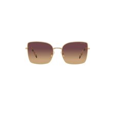 Miu Miu Metal Square in Antique Gold &amp; Orange Gradient Violet | REVOLVE