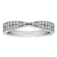 Curved Wedding Bands, Contour Diamond Matching Rings Online