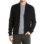 BRAX Men's James Virgin Wool Blend Shawl Collar Cardigan, Main, color, NAVY
