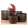 Burnt Copper Trellis Planter - Set of 4