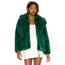Apparis Milly Faux Fur Jacket in Verdant Green | REVOLVE
