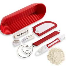ARTISAN BREAD MAKING KIT ,5-PC, RED