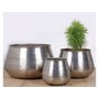 Plain Classic Nickel Planter - Set of 3