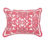 Applique Dori Emobroidered Lace Cushion Cover with Ruffle Piping