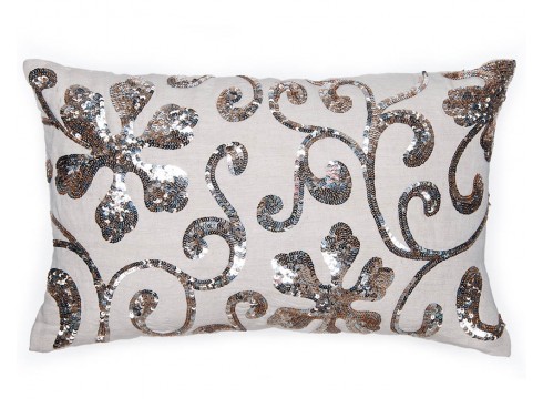 Beaded and Sequined cushion...