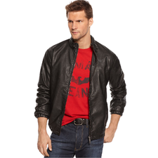 Armani Jeans Jacket, Macy's Holiday Exclusive Eco Leather Jacket - Armani Jeans Outerwear - Men - Macy's
