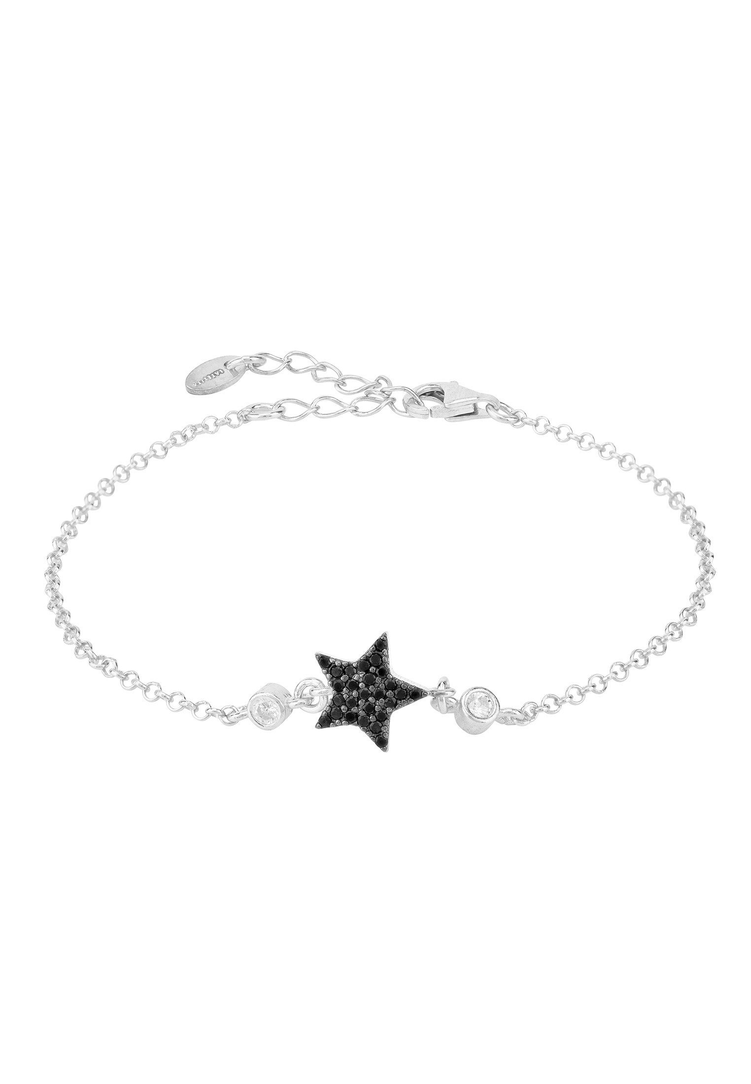 Star Lucky Bracelet Black Sterling Silver