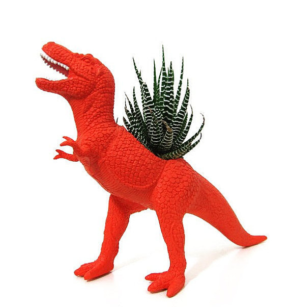 Mac the PLANTED T-Rex  - the Original Toy Planter by Plaid Pigeon