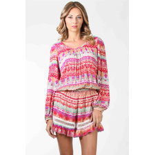 Voom By Joy Han - Kennedy Romper In Red