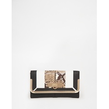ASOS Snake Panel Metal Frame Purse