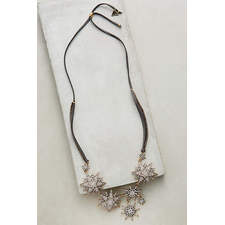 Celestina Suede Bib Necklace 