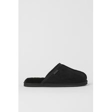 Lined Slippers - Black 