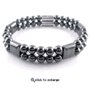 Double Hematite Magnetic Therapy Bracelet Jupiter