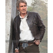 Star Wars Force Awakens Han Solo Leather Jacket