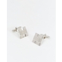  ASOS Cufflinks With Stripe In Silver