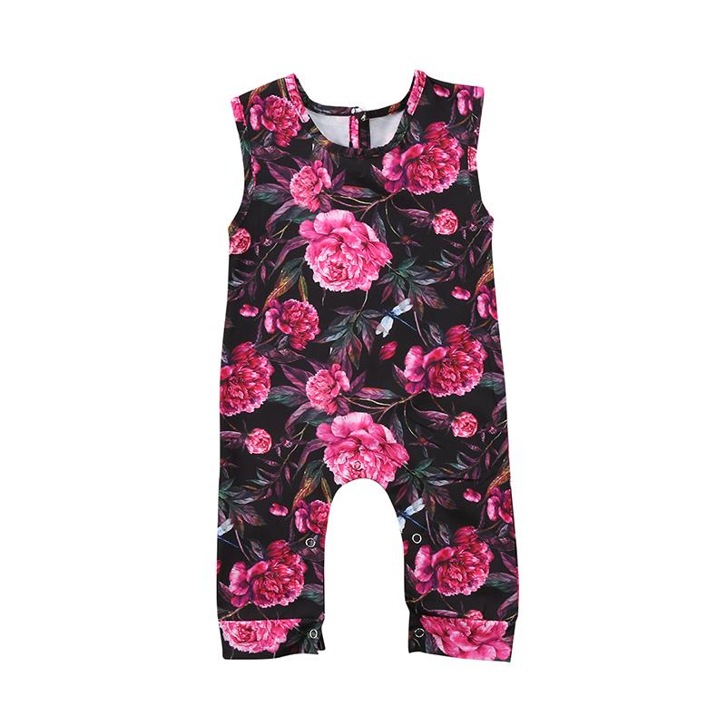 Baby Girl Floral Flower Rom...