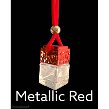 Elegant Metallic Red Car Air Fresheners.