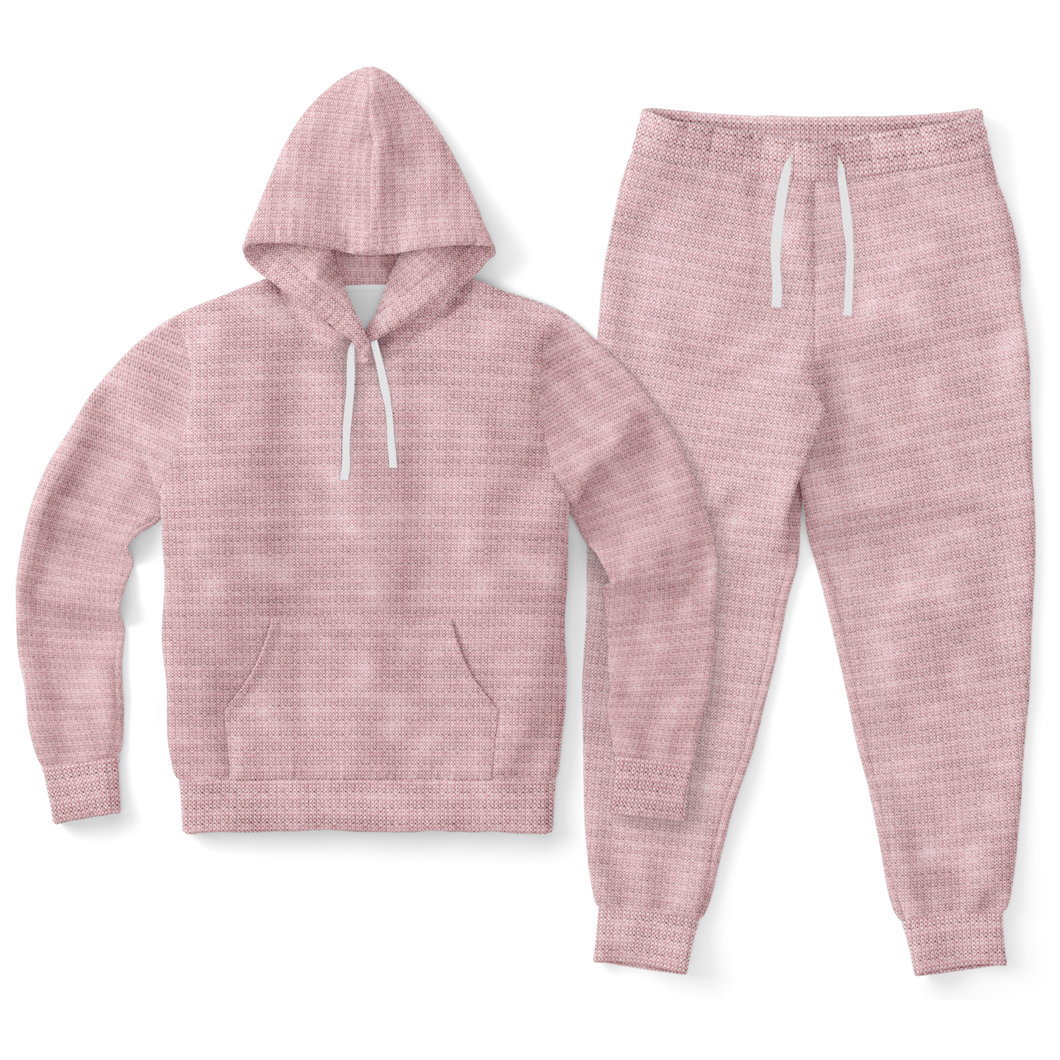Powder Pink Knit Jogger Set