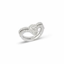 Certified Double Band Diamond Solitaire Ring