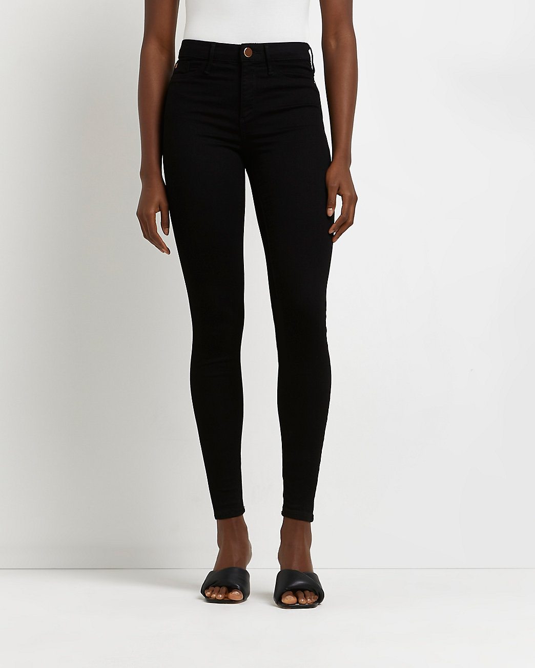 Black Molly mid rise skinny jeans