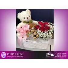 Flowers Basket Set 01(SGD76) Flower Gift Basket