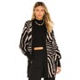 AFRM Fulton Sweater in Brown &amp; Noir Zebra | REVOLVE