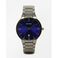 Sekonda Watch In Black Stainless Steel