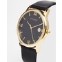 Sekonda Leather Strap Watch With Gold Plated Dial
