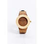 Analog Teak & Bamboo Watch