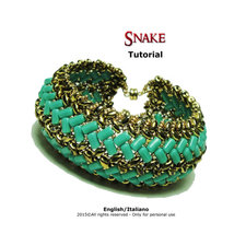 Tutorial Snake Bracelet - beading pattern