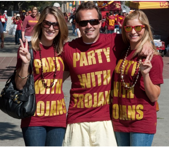 Party With Trojans T-Shirt ...