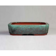 Glazed rectangular Tokoname Bonsai Pot
