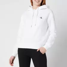 Women's Embroidered Logo Hoodie - Bright White | TheHut.com