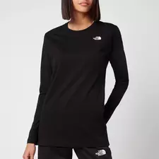Women's Simple Dome Long Sleeve T-Shirt - TNF Black 