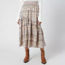 Women's All About The Tiers Print Skirt - Pop Combo 