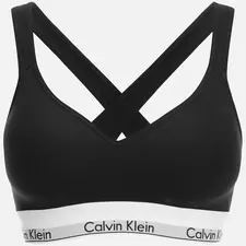 Women's Modern Cotton Lift Bralette - Black 