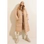 Women's Hooded Long Blown Coat