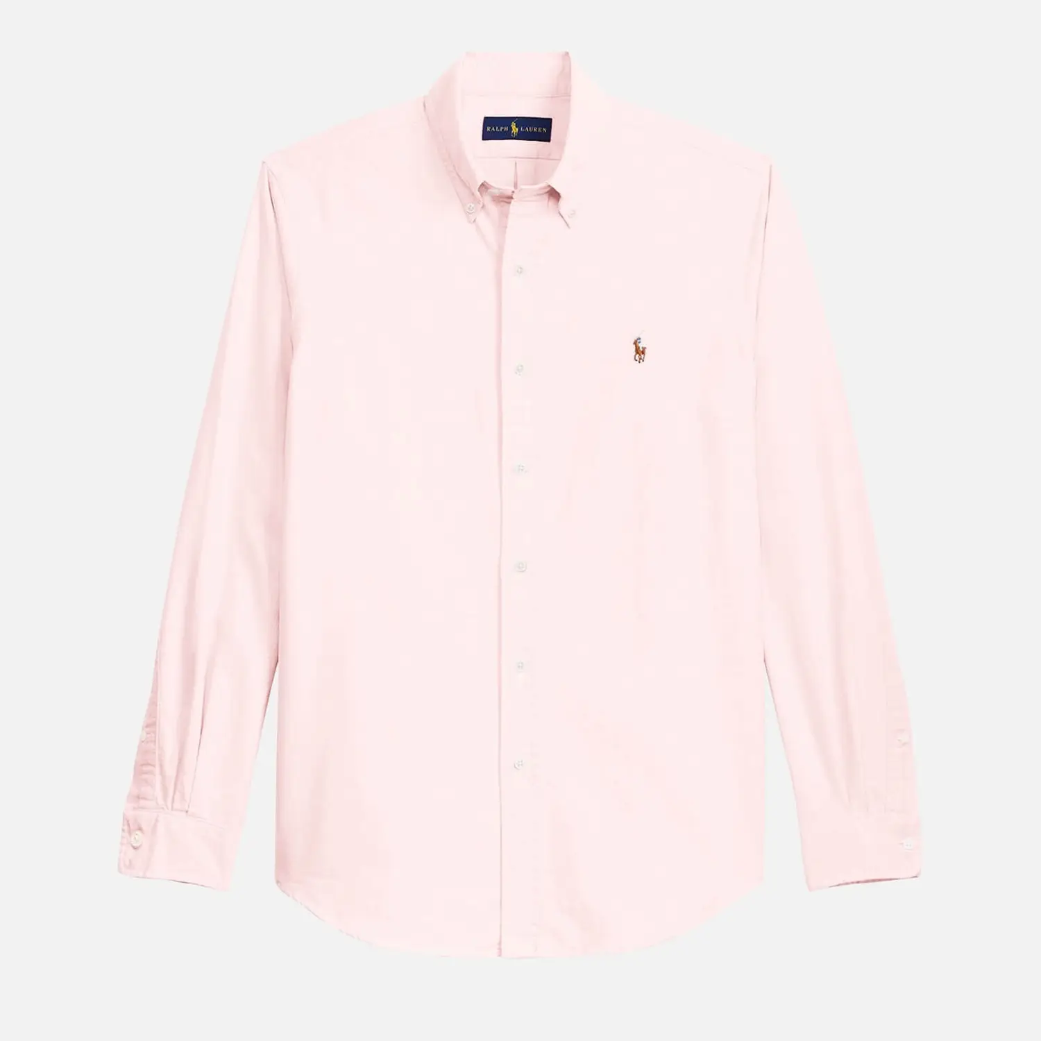 Men's Slim Fit Oxford Long Sleeve Shirt - BSR Pink