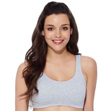 Enamor Women’S Low Impact Brassiere (Model: SB06, Color: GreyMelange, Material: Cotton)