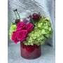 Hydrangea mix in a cylinder