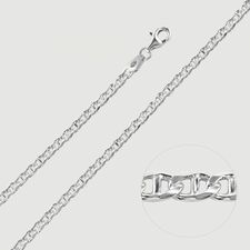 Sterling Silver 3.1mm Diamond Cut Marina Chain