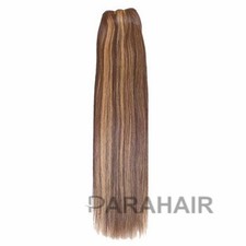 10" Brown/Blonde (#4/27) Straight Indian Remy Hair Wefts